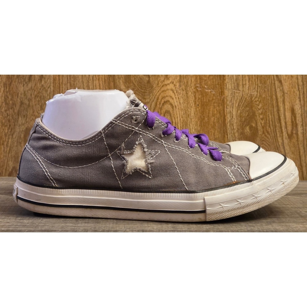 Converse‎ Low Top One Star Shoes Sneakers Womens Size 9 Gray